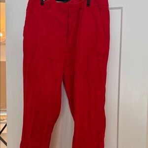 Women’s linen red pants